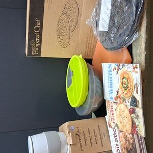 Pampered Chef chip maker, egg cooker, salad bowl, & more